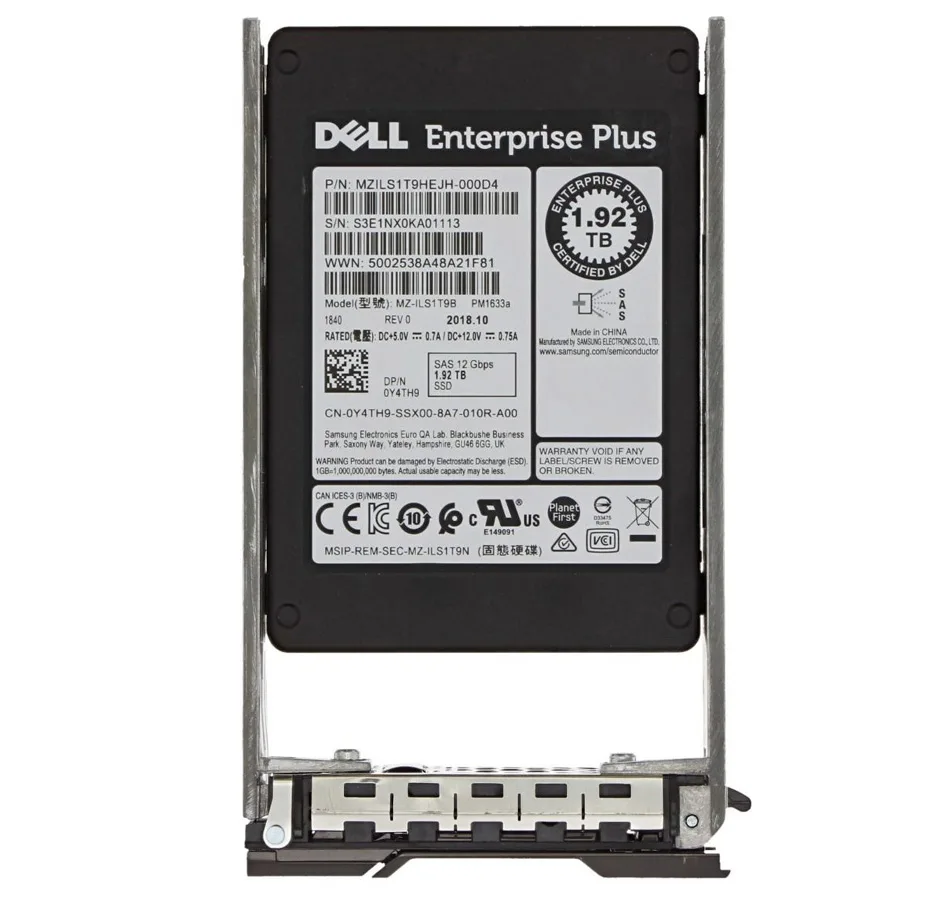 DELL 1.92TB 2.5” 0Y4TH9 Enterprise SAS SSD Disk görsel 6