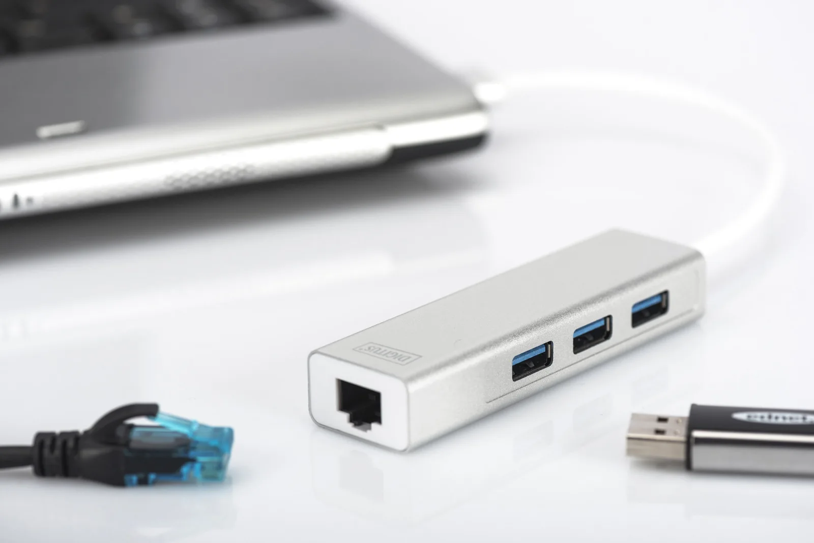 DIGITUS Gigabit USB 3.0 Ethernet Çoklayıcı Hub (DA-70250-1) görsel 6