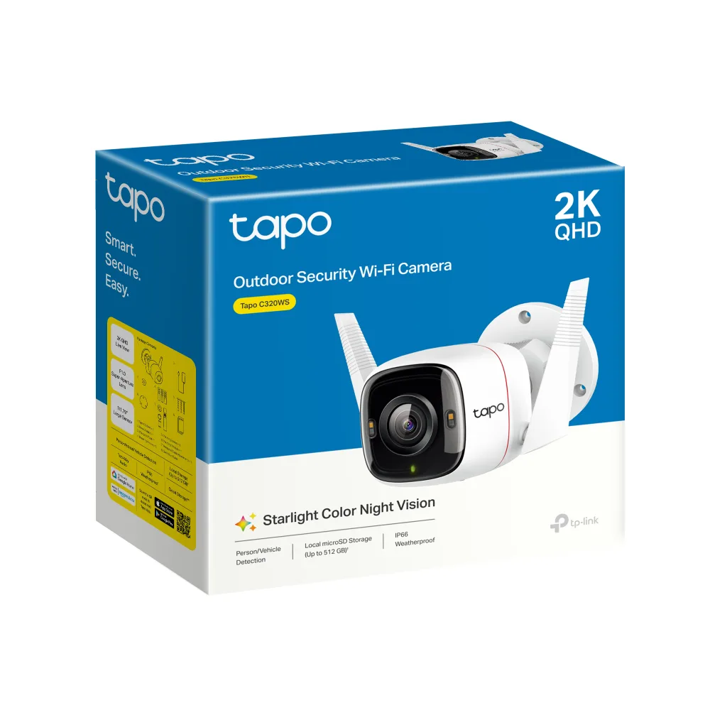 TP-LINK 2MP Bullet 3.3mm Kablosuz IP Kamera Tapo C320WS görsel 19