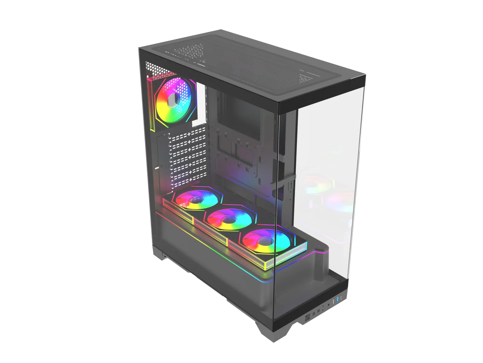 QUANTUM SHADOWFORGE 4x120mm ARGB Gaming Pc Kasası görsel 6