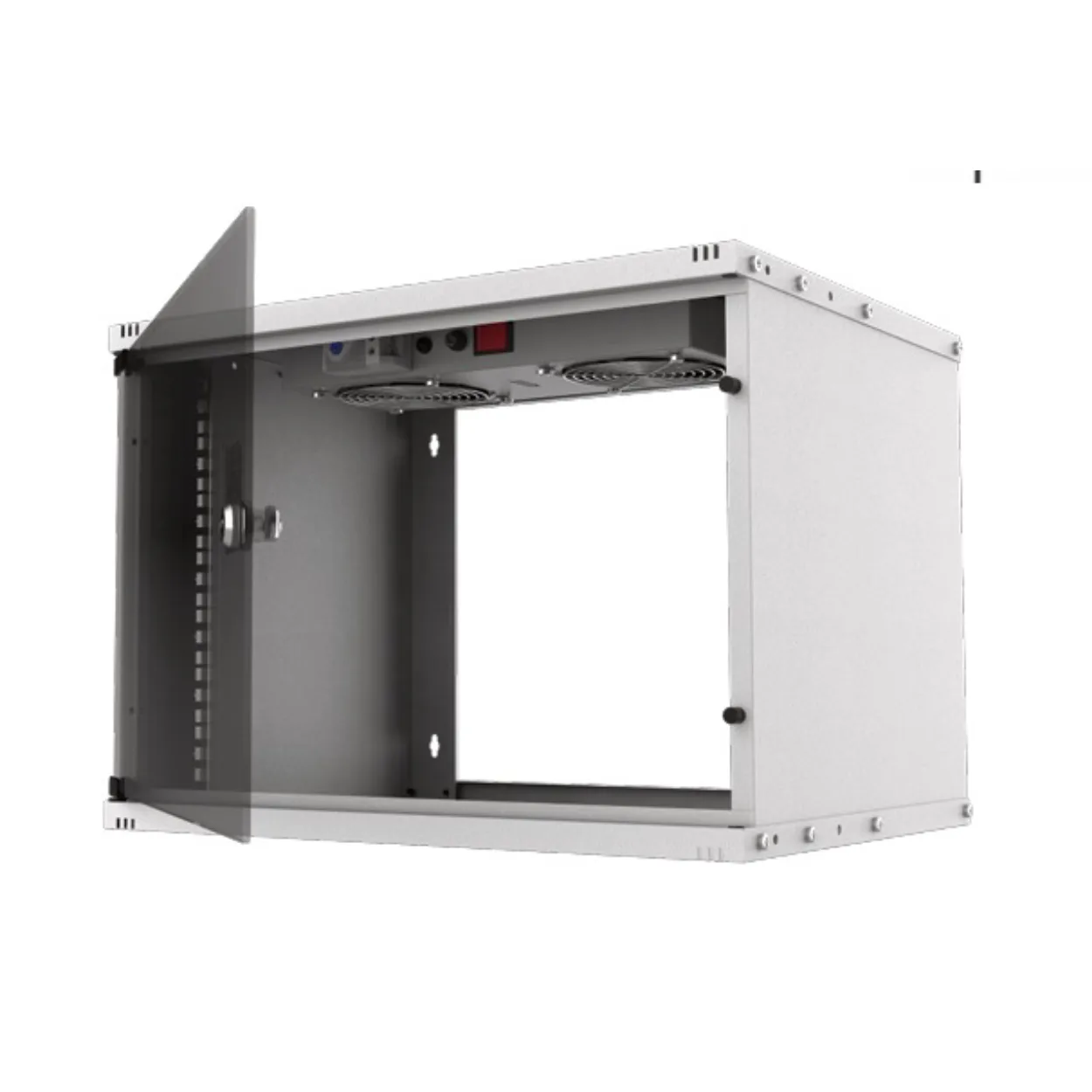 AGER 4U 510x400mm Duvar Tipi Beyaz Kabinet Demonte SOHO AG-SH04U5140B1-C0AA-B6-D1