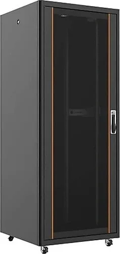 AGER 26U 800x800mm Dikili Tip Siyah Kabinet Vega AG-VB26U8080S1-BAAA-A-M1 Cam Kapak