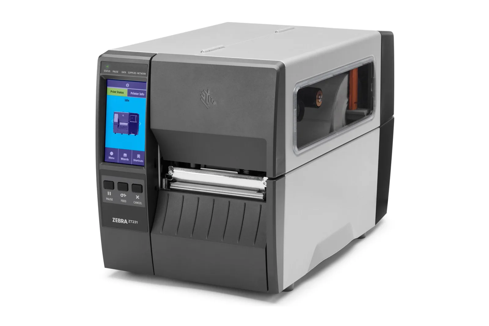 ZEBRA 203dpi ZT231T Termal Transfer USB,Ethernet Endüstriyel Barkod Yazıcı görsel 3