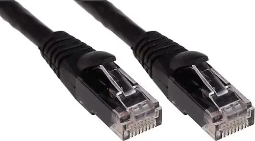 ODS 2metre CAT6 Utp LSZH Saf Bakır Siyah Patch Kablo  (5'li paket)
