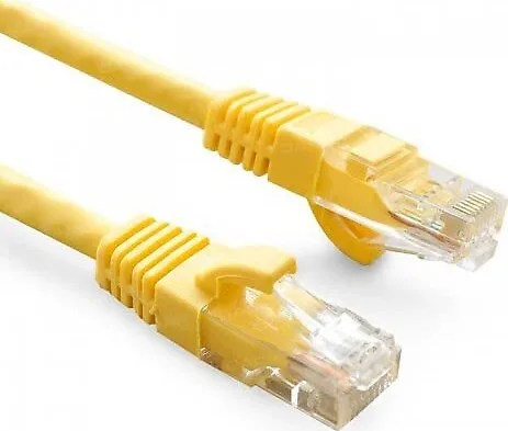 ODS 2metre CAT6 Utp LSZH Saf Bakır Sarı Patch Kablo  (5'li paket)