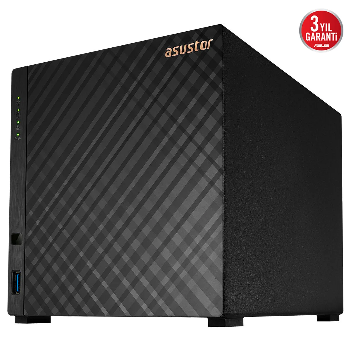 ASUSTOR 4diskli Realtek QC-1GB RAM-2.5GbE Nas Server AS1204T görsel 6
