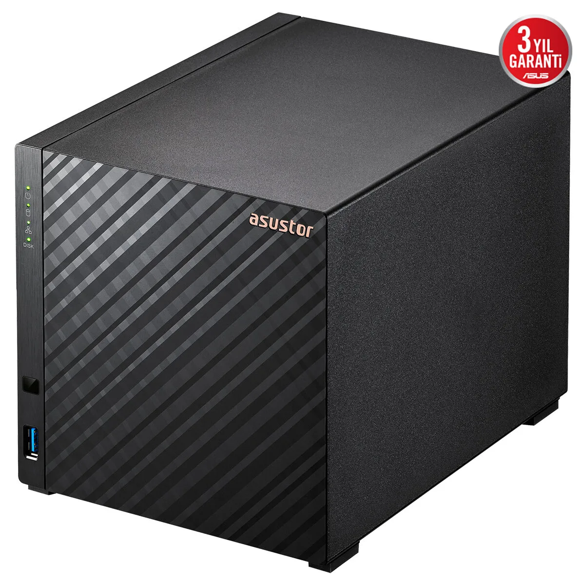 ASUSTOR 4diskli Realtek QC-1GB RAM-2.5GbE Nas Server AS1204T görsel 5