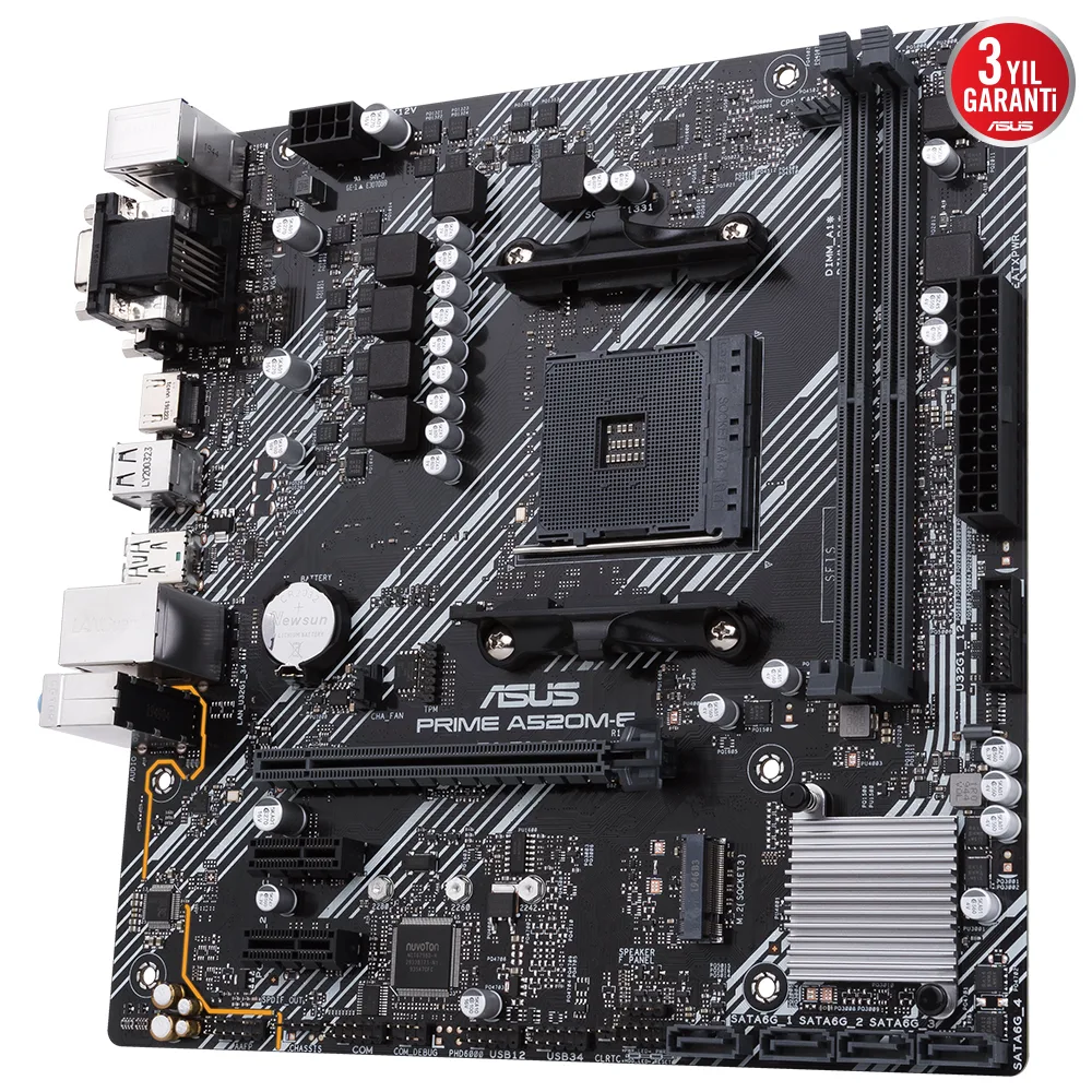 ASUS A520M-E PRIME CSM DDR4 HDMI DP PCIE 4.0 AM4 mATX görsel 5