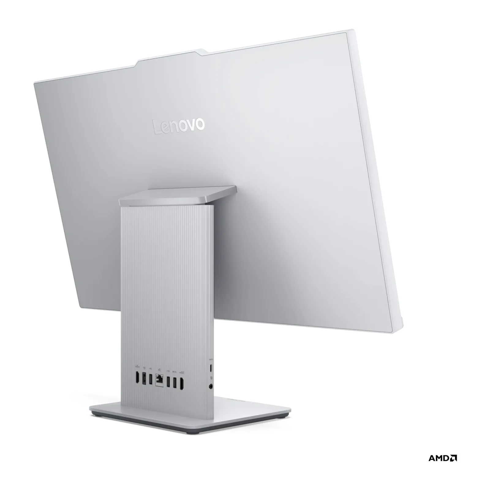 LENOVO AIO 27" Ryzen 7 7735HS 8GB DDR5 RAM - 512GB NVME O/B UHD FDOS / IDEACENTRE F0HQ00ADTR Beyaz görsel 6
