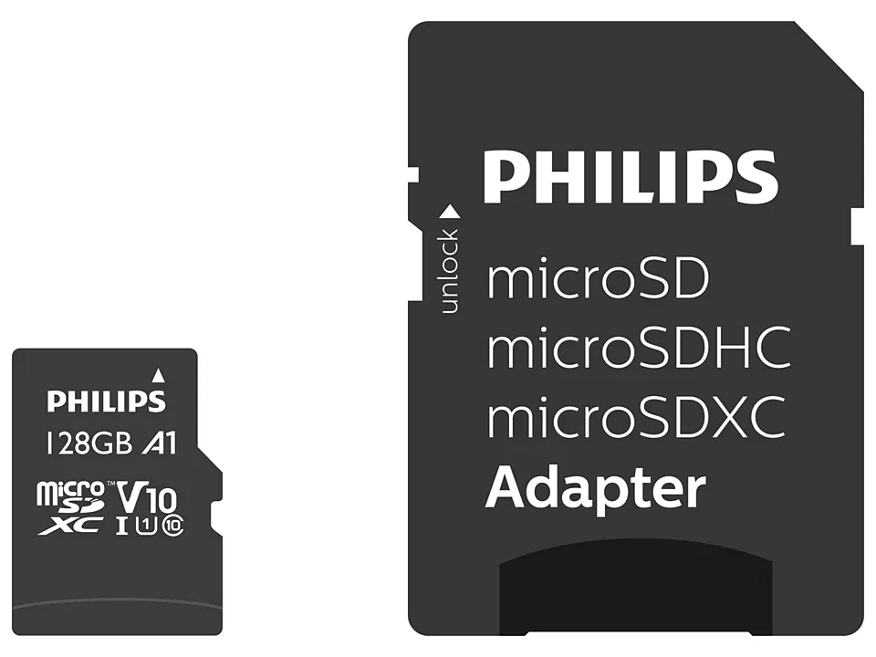 PHILIPS MicroSD 128GB FM12MP45B/00 Class10 Hafıza Kartı