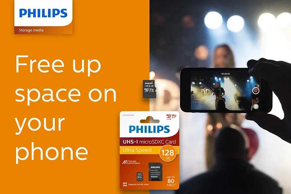PHILIPS MicroSD 128GB FM12MP45B/00 Class10 Hafıza Kartı görsel 6