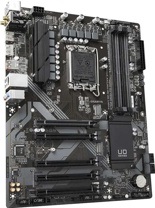GIGABYTE B760 DS3H Ax WIFI6E DDR4 HDMI-DP PCIE 4.0 1700p ATX görsel 4
