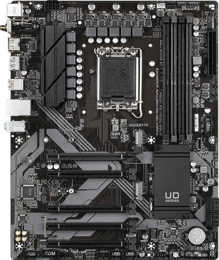 GIGABYTE B760 DS3H Ax WIFI6E DDR4 HDMI-DP PCIE 4.0 1700p ATX görsel 5
