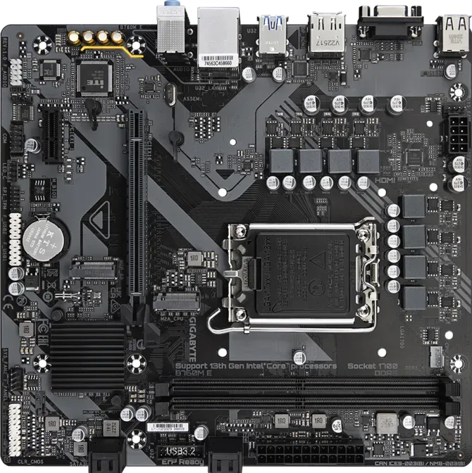 GIGABYTE B760M-E DDR5 HDMI VGA DP PCIe 4.0 16X 1700p Matx görsel 2