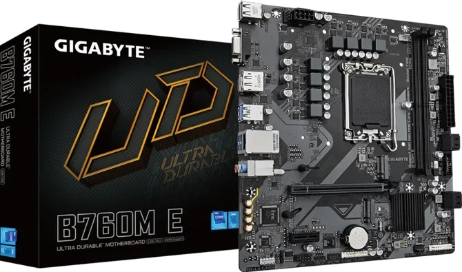 GIGABYTE B760M-E DDR5 HDMI VGA DP PCIe 4.0 16X 1700p Matx görsel 5