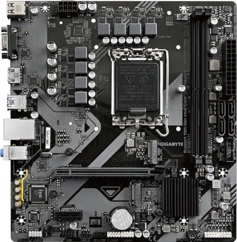 GIGABYTE B760M-H DDR5 VGA-HDMI PCIe 4.0 1700p Matx görsel 4