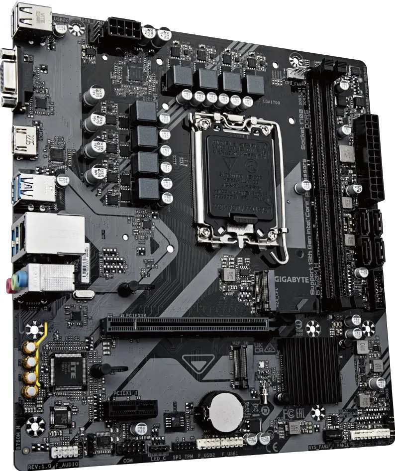 GIGABYTE B760M-H DDR5 VGA-HDMI PCIe 4.0 1700p Matx görsel 3