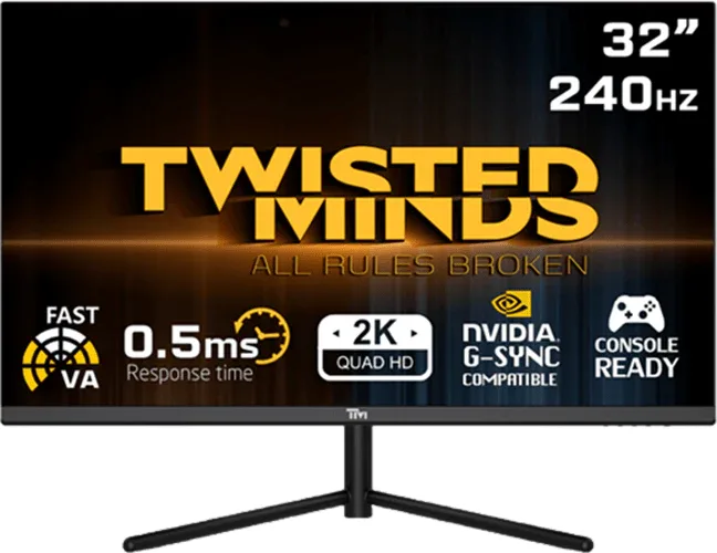 TWISTED 32" VA TM32QHD240VA 0.5ms 240Hz HDMI-DP  Gaming Monitör (2560X1440)