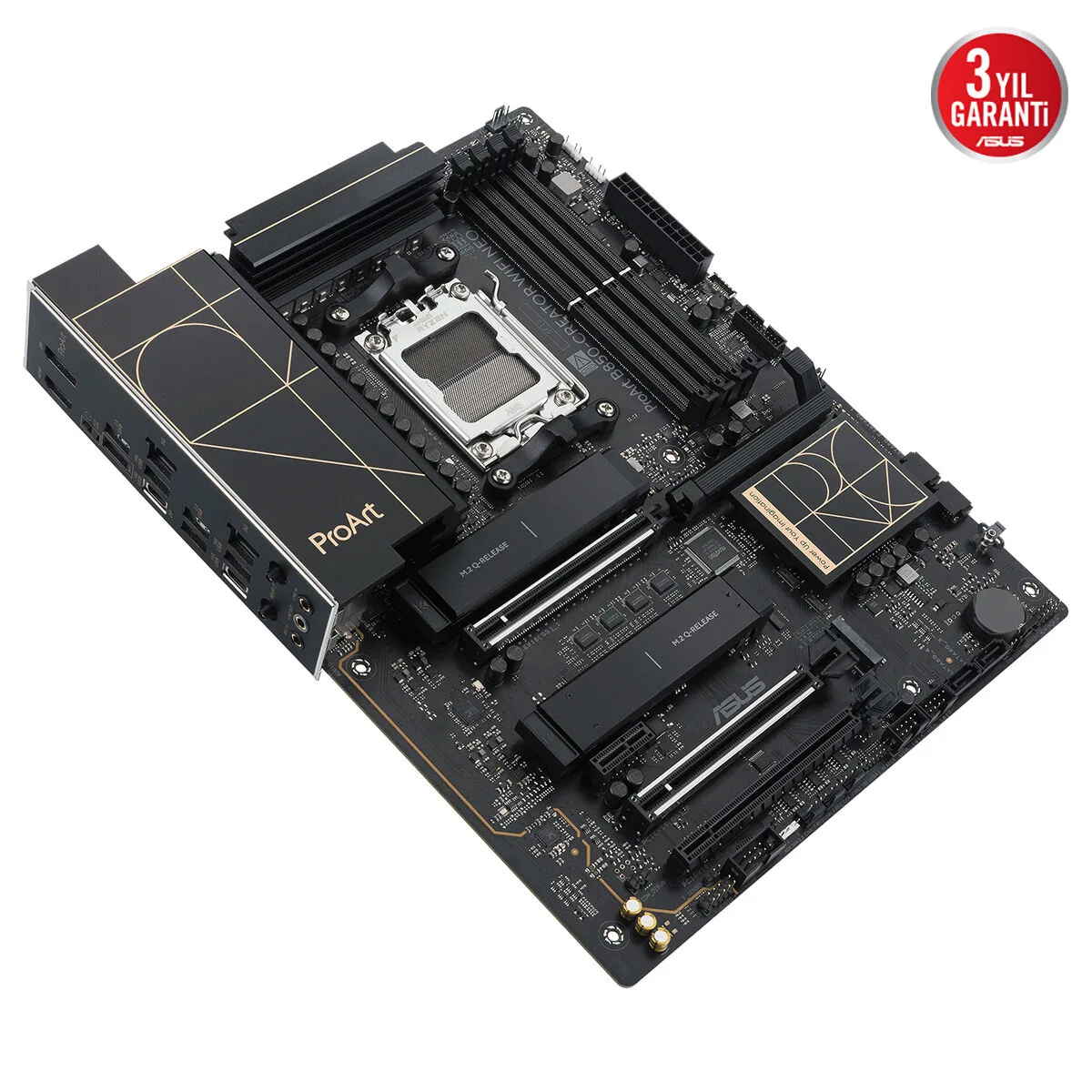 ASUS Proart B850-CREATOR WIFI Neo DDR5 HDMI DP PCI 5.0 AM5 ATX görsel 7