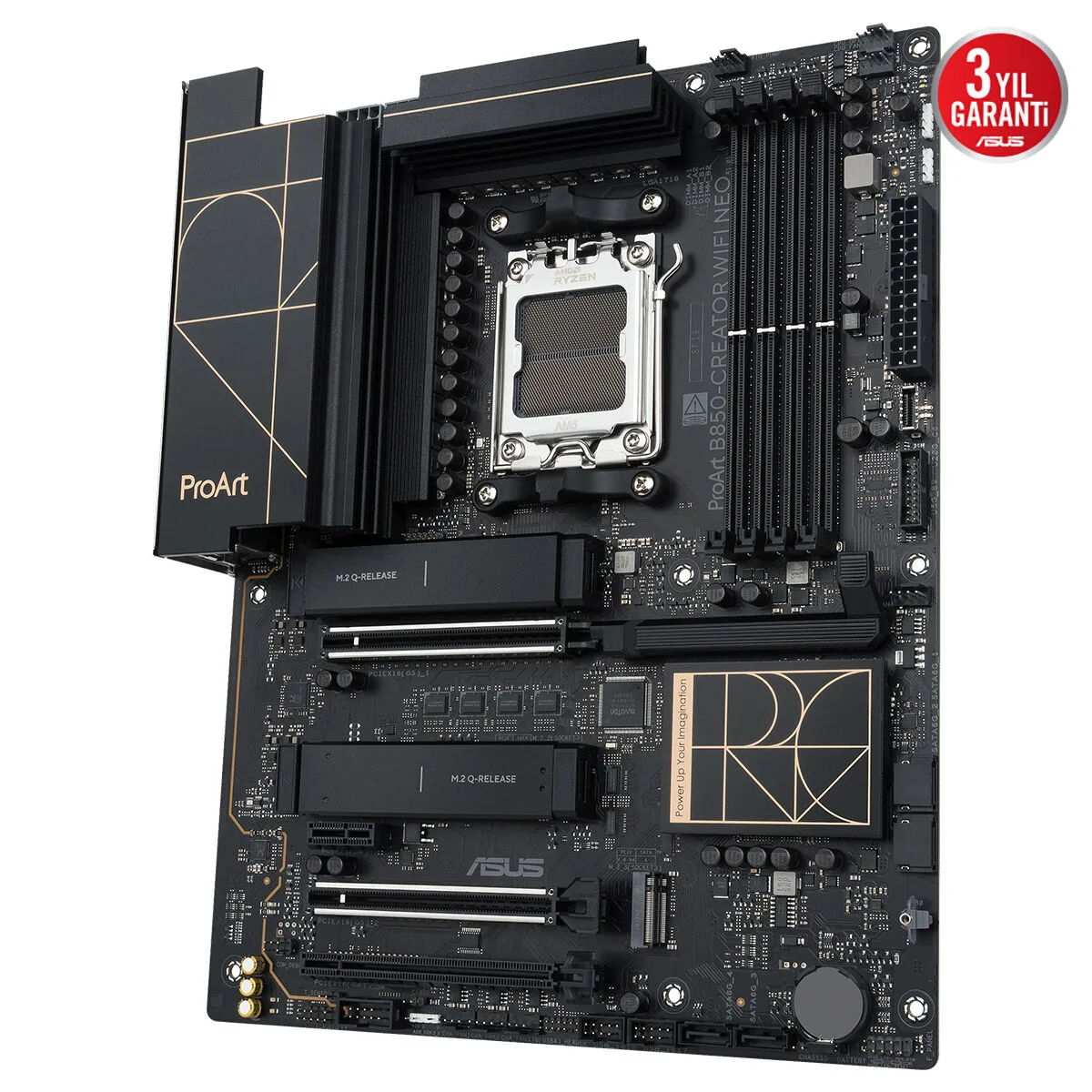 ASUS Proart B850-CREATOR WIFI Neo DDR5 HDMI DP PCI 5.0 AM5 ATX görsel 8