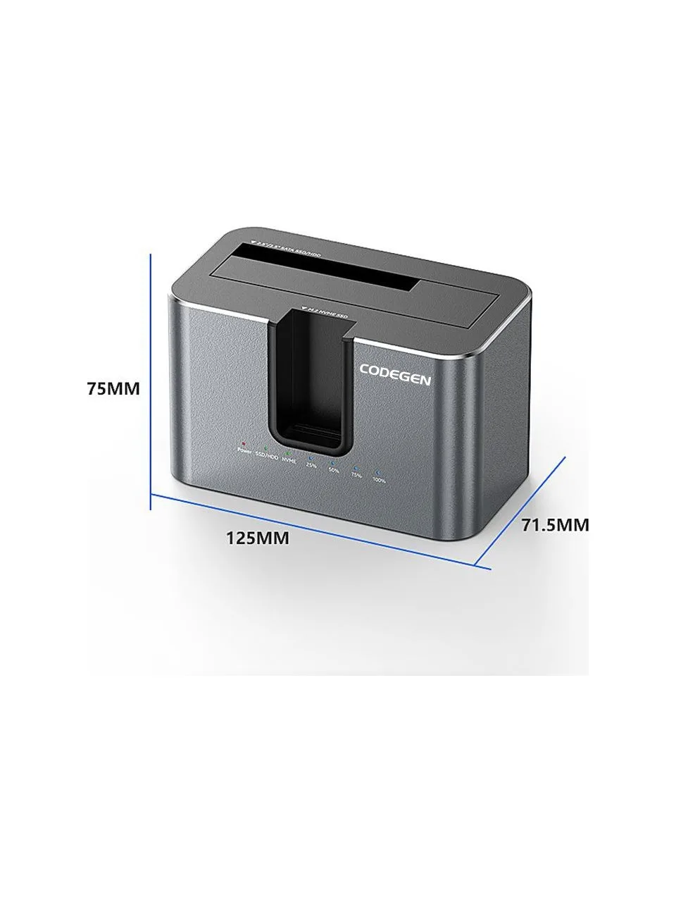 CODEGEN 2.5,3.5" - M2 CDG-DOC-505 Harddisk Dock görsel 3