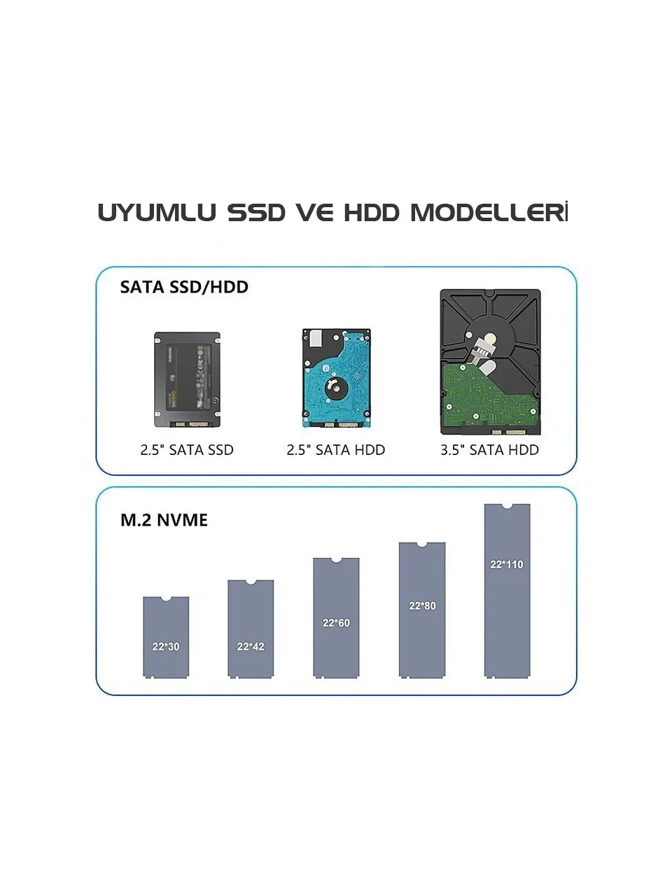 CODEGEN 2.5,3.5" - M2 CDG-DOC-505 Harddisk Dock görsel 2