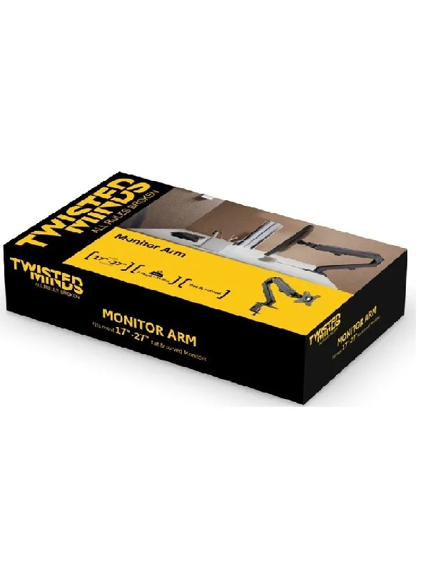 TWISTED Minds 17"-27" TM-45-C06 Amortisörlü 1-kollu Monitör Askı Aparatı