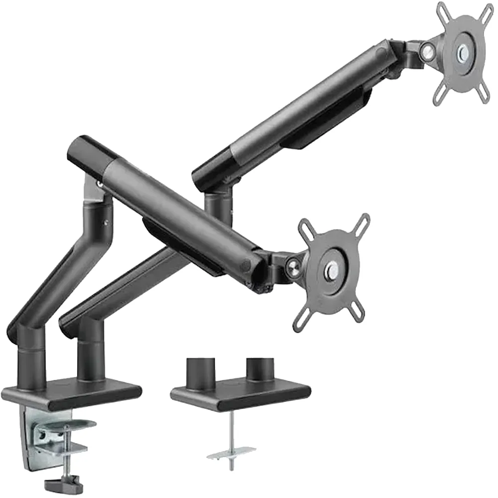 TWISTED Minds 17"-32" TM-49-C012-G Amortisörlü 2-kollu Premium Slim Monitör Askı Aparatı görsel 5