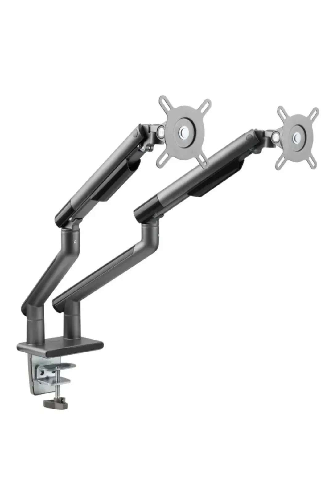 TWISTED Minds 17"-32" TM-49-C012-G Amortisörlü 2-kollu Premium Slim Monitör Askı Aparatı görsel 4