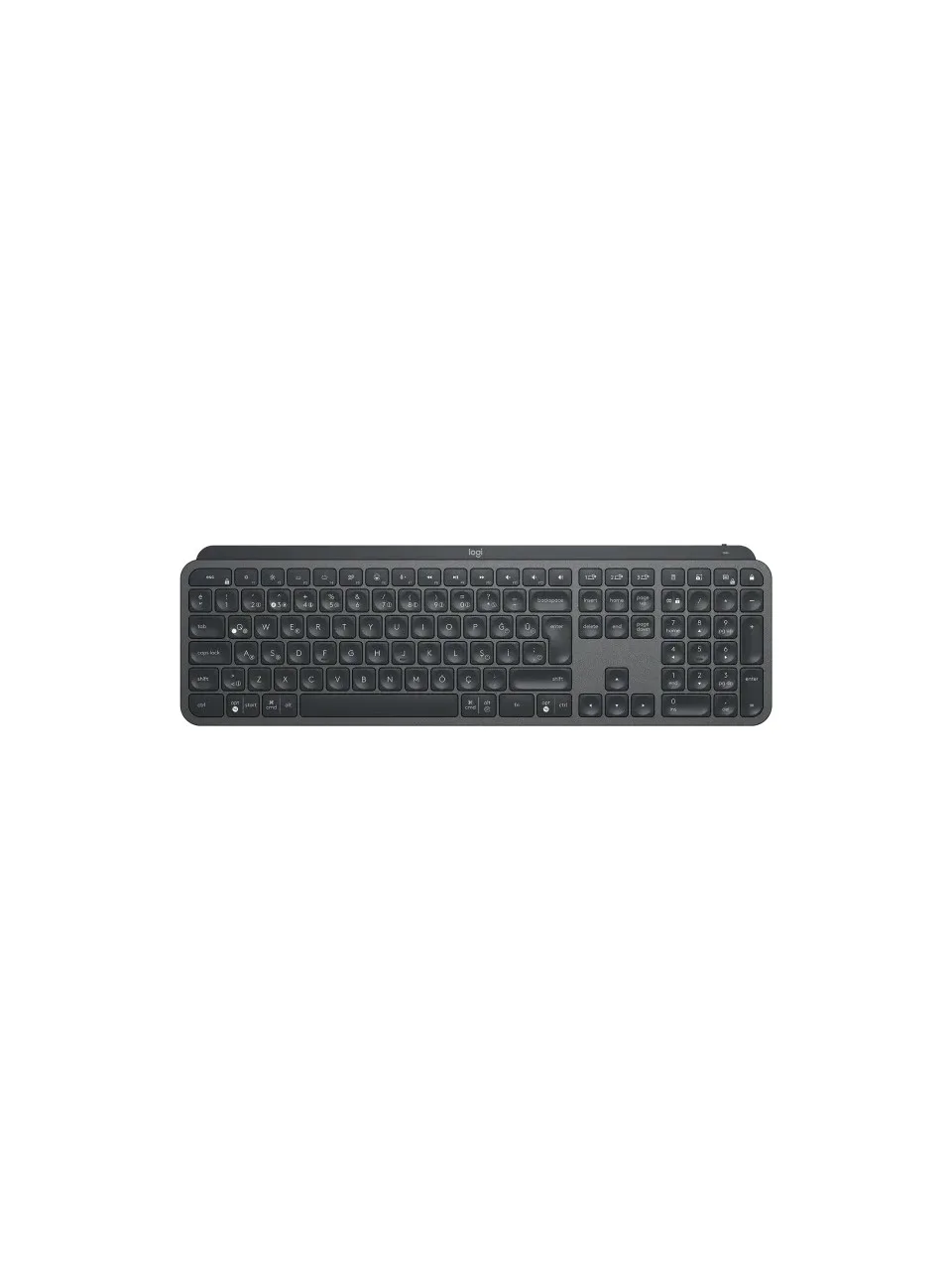 LOGITECH MX Keys Kablosuz Q Trk Siyah Klavye (920-010254) görsel 3