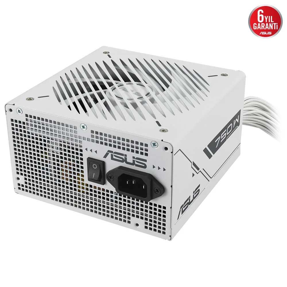 ASUS 750w 80+ Bronze PRIME 750B Power Supply Beyaz görsel 5
