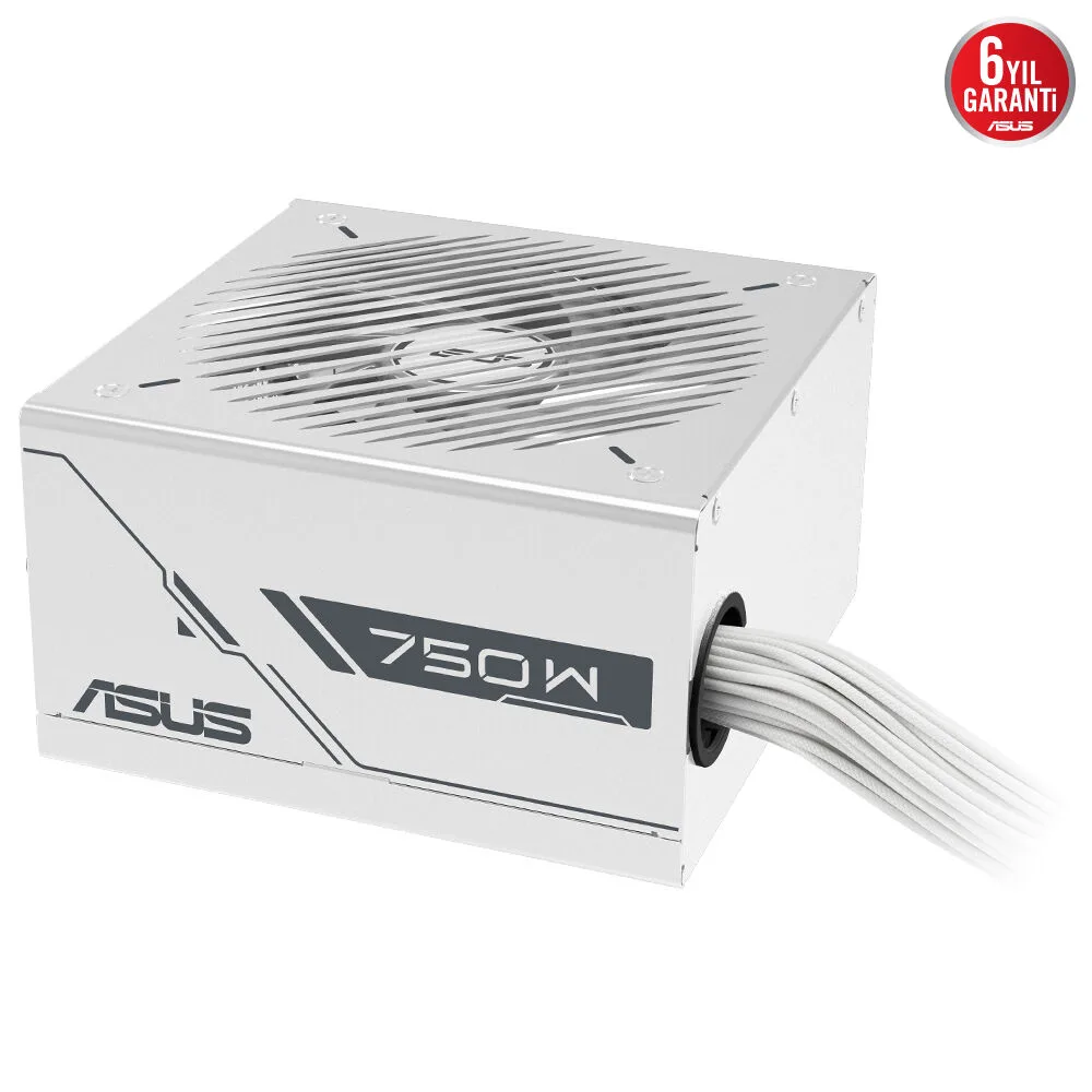 ASUS 750w 80+ Bronze PRIME 750B Power Supply Beyaz görsel 11