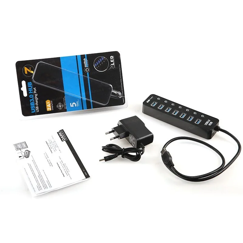 DARK DK-AC-USB371 7port USB 3.0 USB Çoklayıcı Hub Anahtarlı görsel 2