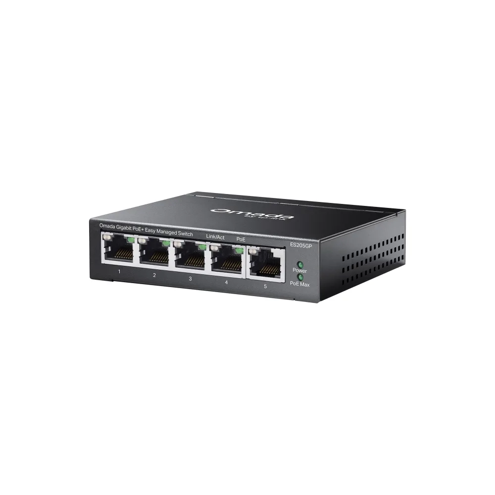 TP-LINK Omada 5port 65w 4port PoE Gigabit Yönetilebilir Switch ES205GP görsel 2