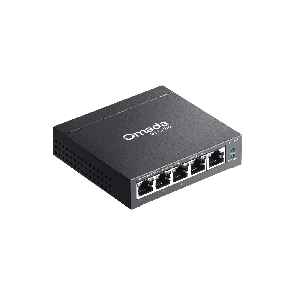TP-LINK Omada 5port 65w 4port PoE Gigabit Yönetilebilir Switch ES205GP görsel 3