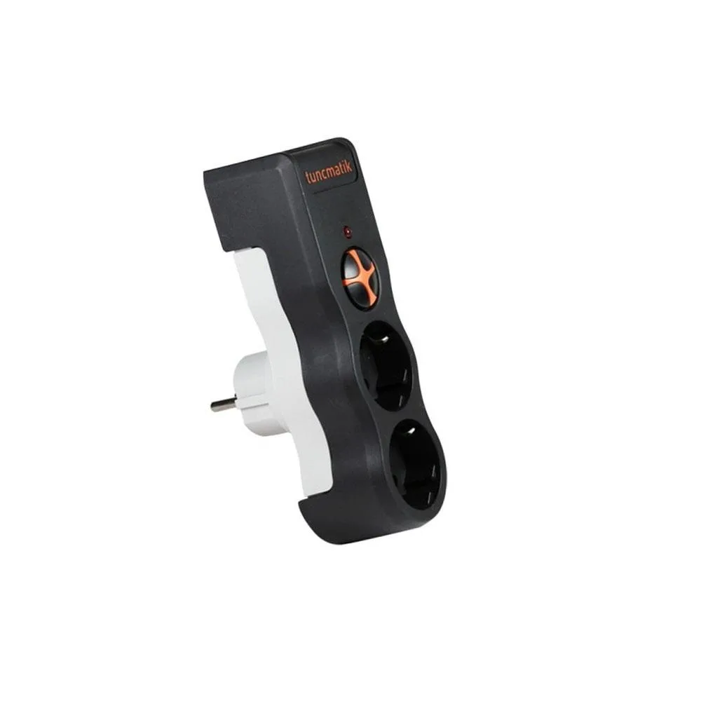 TUNÇMATİK POWERSURGE TSK19022 PLUG-1050 2'li Siyah Priz