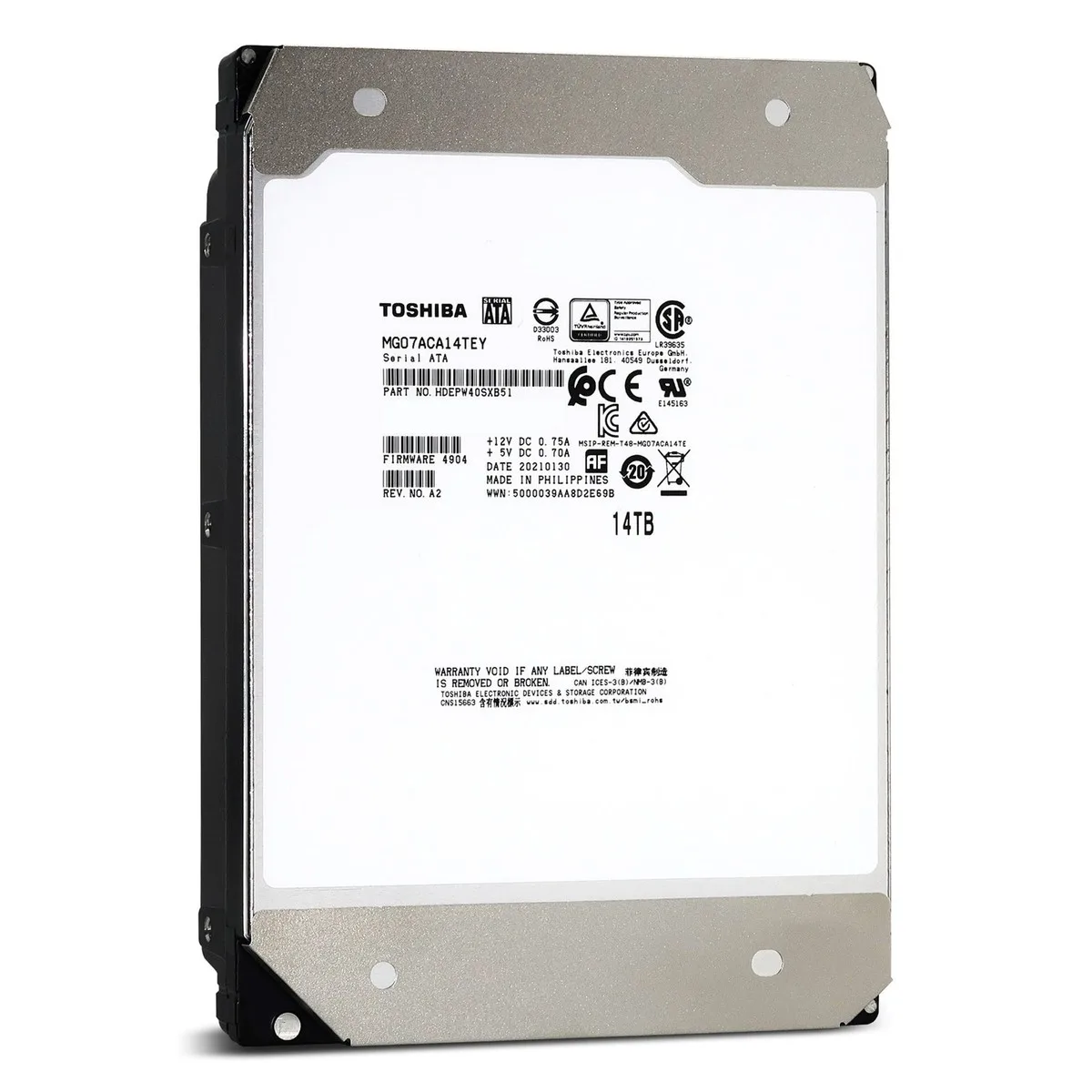 TOSHIBA 3.5" 14TB MG07 MG07ACA14TEY 7200 RPM 256MB SATA-3 Enterprise Güvenlik ve Nas görsel 2