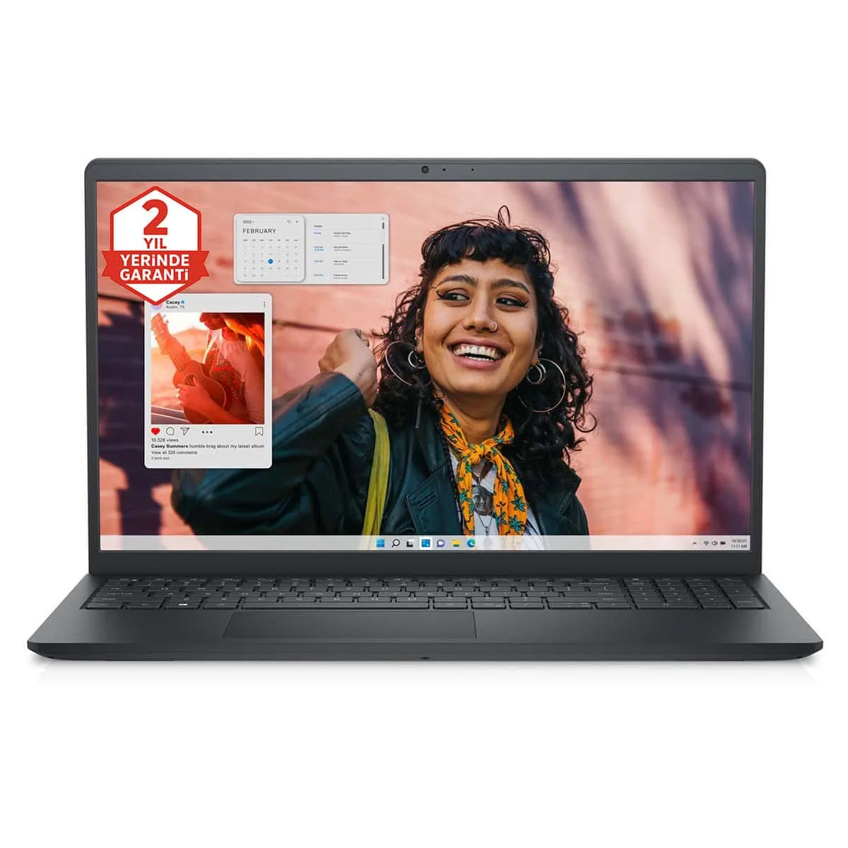DELL 15.6 Core İ7 1355U - 16GB DDR5 - 1TB M2 NVME Fdos Notebook / Dokunmati̇k I35301018TU görsel 7