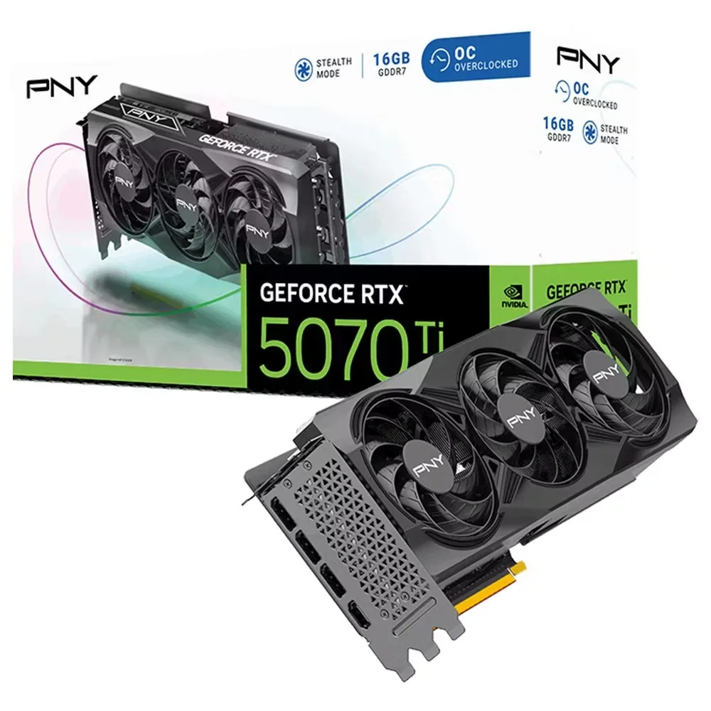 PNY RTX5070TI 16GB Argb GDDR7 256bit HDMI DP PCIe 5.0 VCG5070T16TFXXPB1 görsel 6
