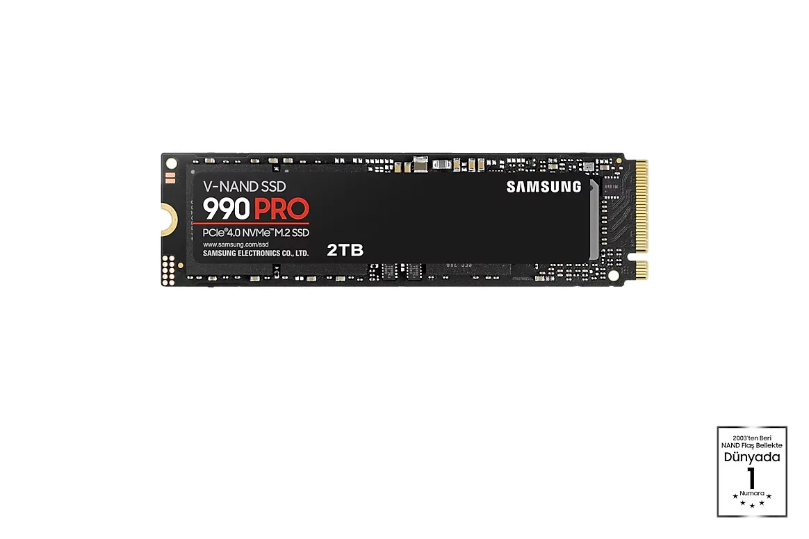 SAMSUNG 2TB 990 pro MZ-V9P2T0BW 7450- 6900MB/s M2 NVME GEN4 Disk Kutusuz görsel 2