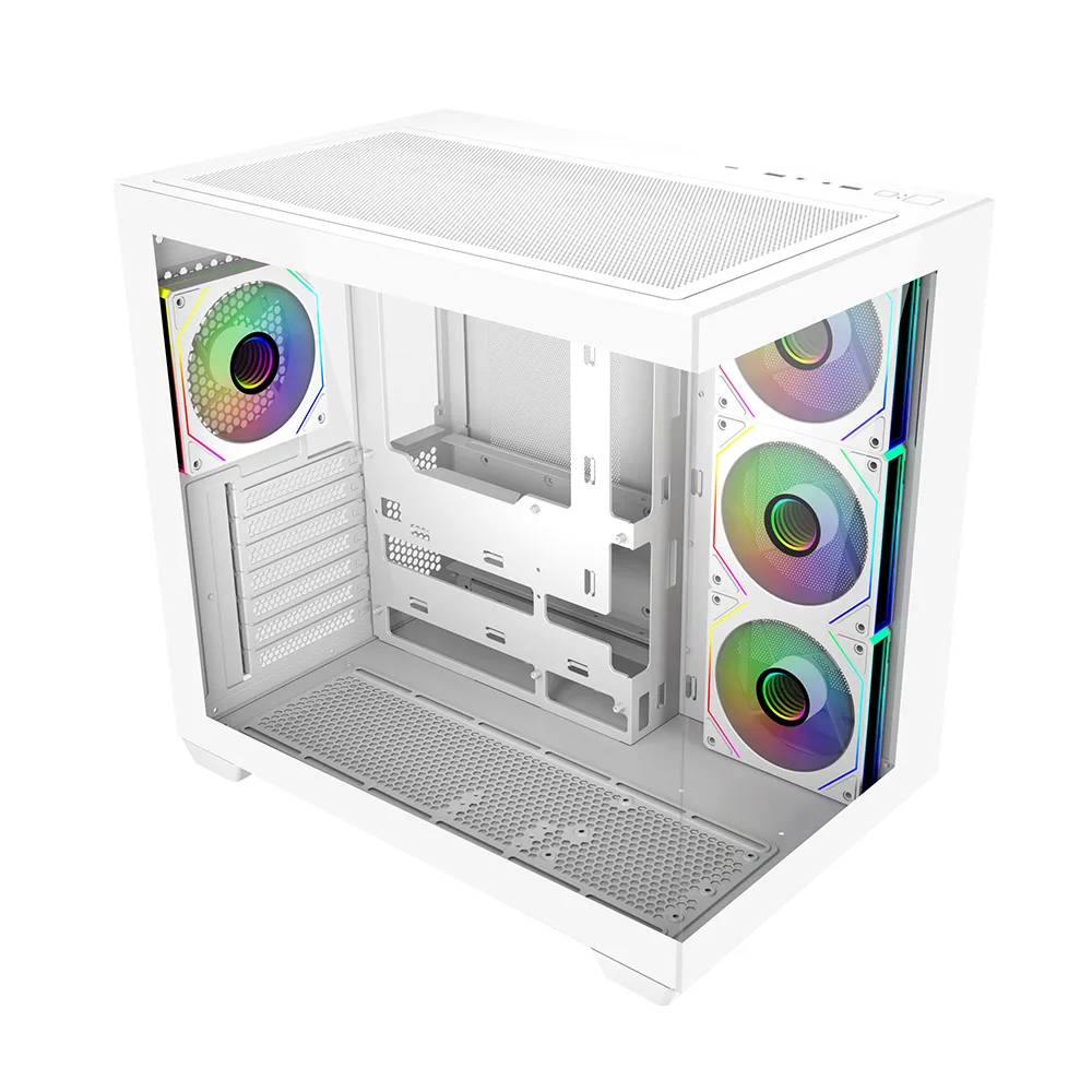 COOLERMASTER ELİTE 681 TG 850W 80+ Gold E681-WHNN85-S00 4x12cm ARGB Beyaz Gaming MıdTower PC Kasası görsel 3