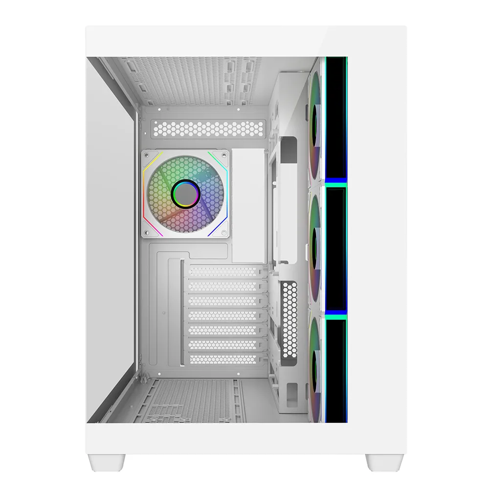 COOLERMASTER ELİTE 681 TG 850W 80+ Gold E681-WHNN85-S00 4x12cm ARGB Beyaz Gaming MıdTower PC Kasası görsel 4