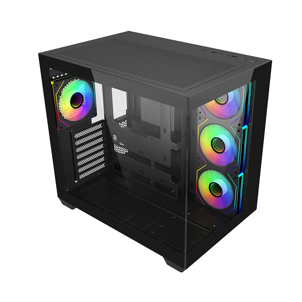 COOLERMASTER ELİTE 681 850W 80+ Gold TG E681-KHNN85-S00 4x12cm ARGB Siyah Gaming MıdTower PC Kasası görsel 3