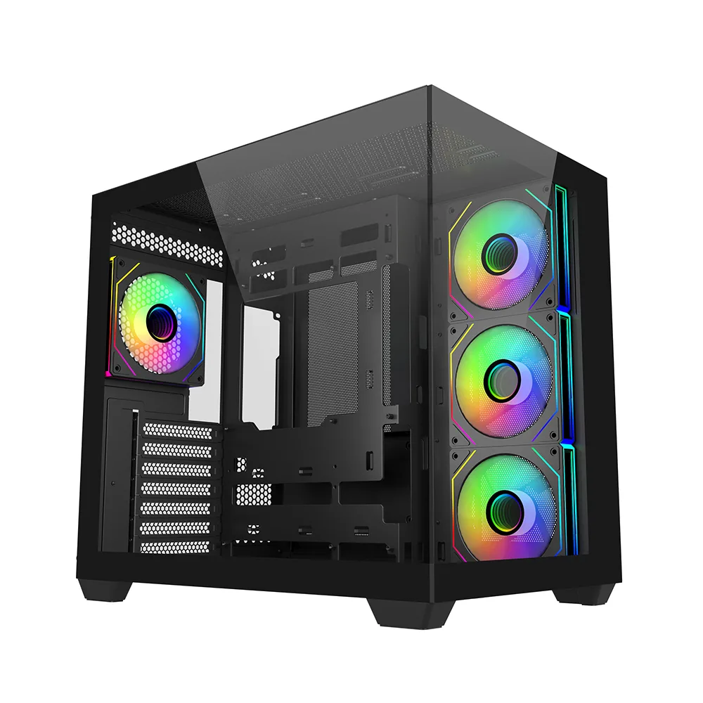 COOLERMASTER ELİTE 681 850W 80+ Gold TG E681-KHNN85-S00 4x12cm ARGB Siyah Gaming MıdTower PC Kasası görsel 5