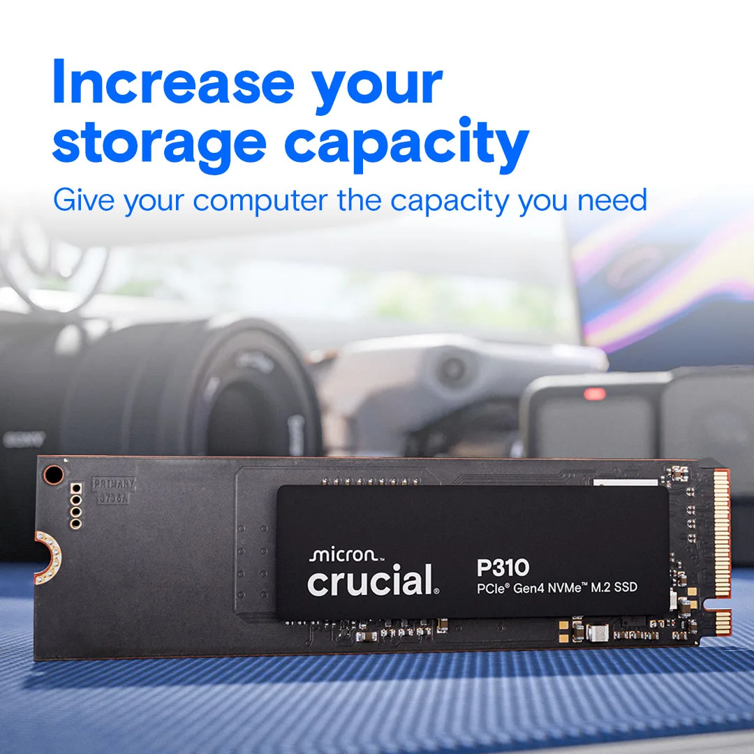 CRUCIAL 2TB P310 CT2000P310SSD8 7100-6000MB/s M2 NVME GEN4 Disk görsel 3