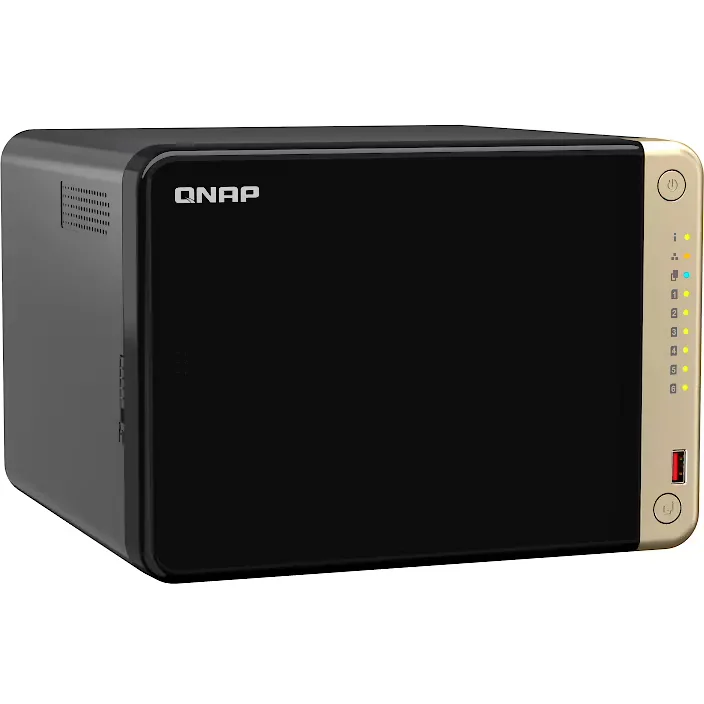 QNAP 6diskli ARM QC - 8GB RAM 2-2.5GbE Nas Server TS-664-8G Distribütör Garantili görsel 3
