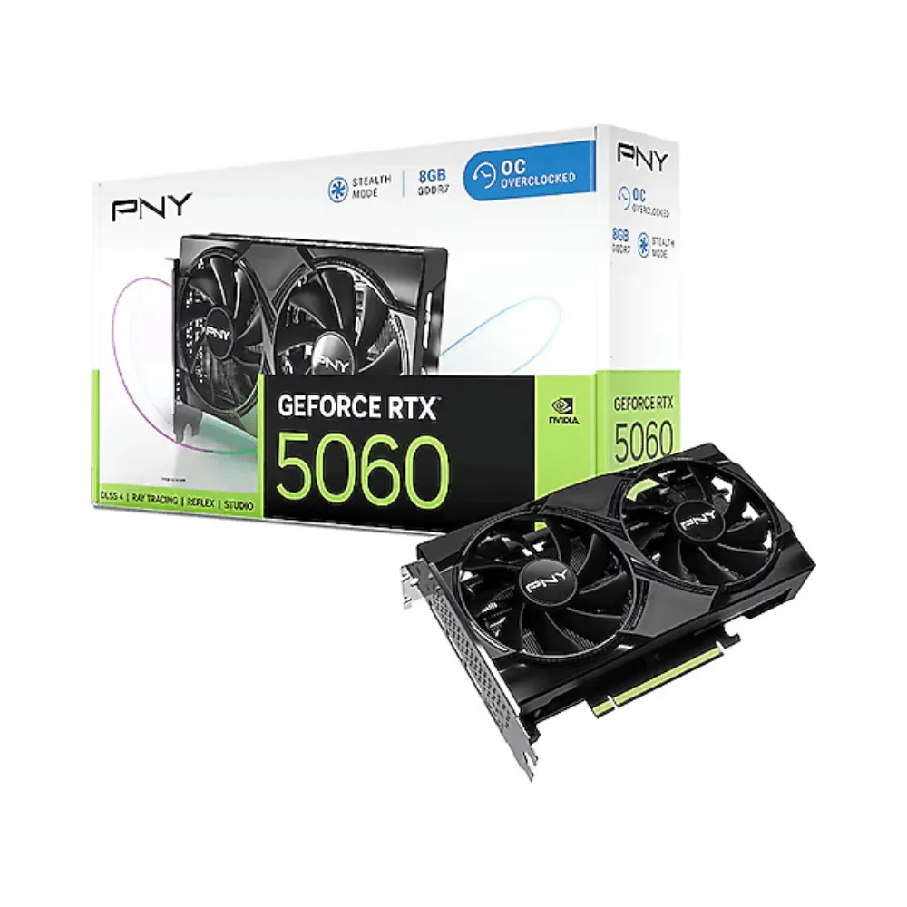 PNY RTX5060 8GB GDDR7 128bit HDMI DP PCIe 5.0 VCG50608DFXPB1 görsel 5