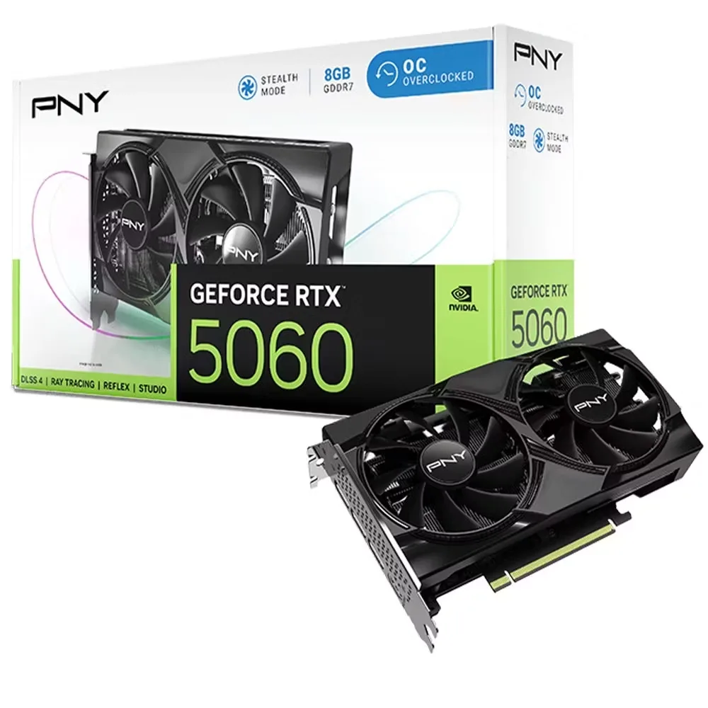 PNY RTX5060 8GB Oc GDDR7 128bit HDMI DP PCIe 5.0 VCG50608DFXPB1-O görsel 5
