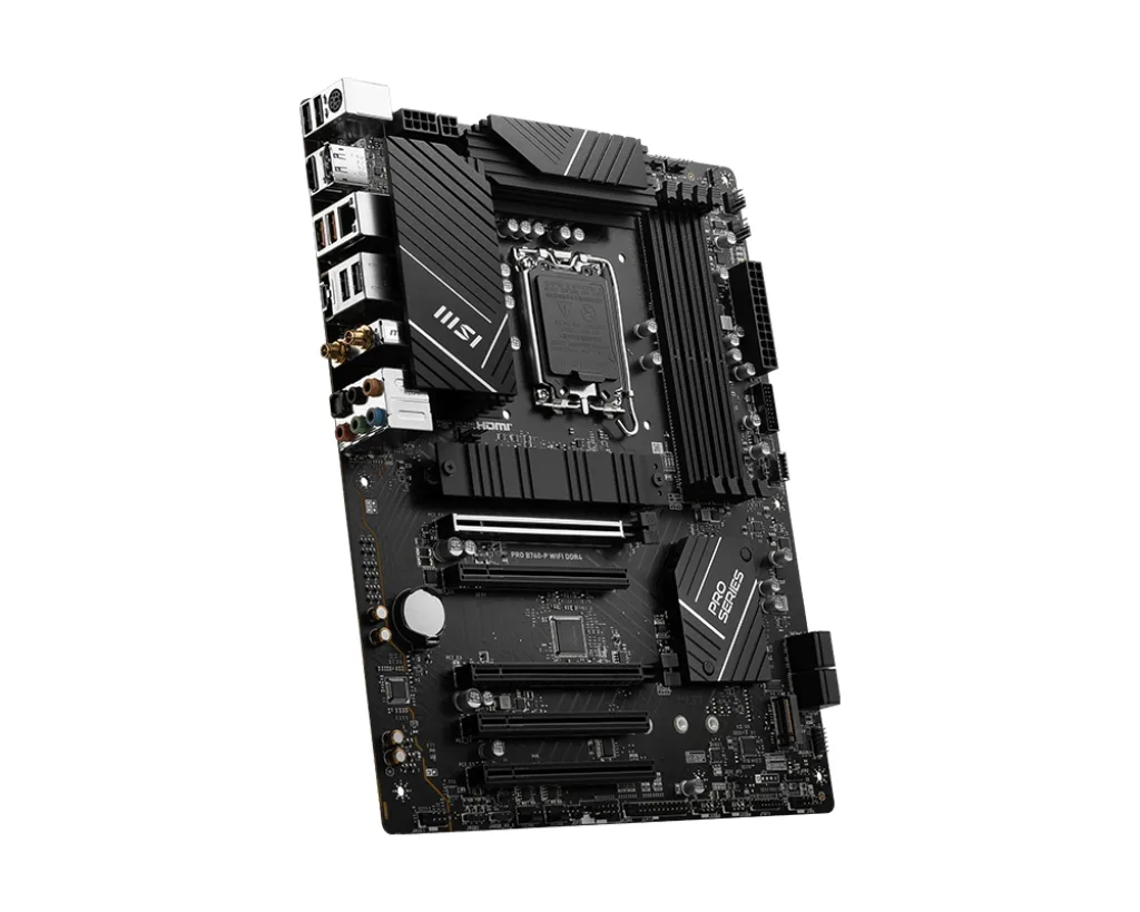 MSI Pro B760-P WIFI6E DDR4 HDMI-DP Typec PCIE 4.0 1700p ATX görsel 2