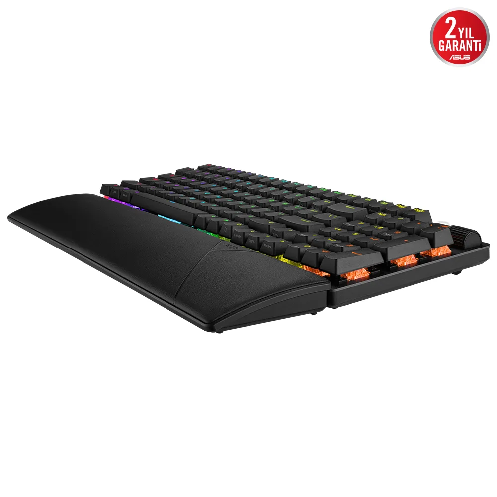 ASUS ROG Strix Scope II 96 Wireless NX Snow White - 96% RGB Mekanik Gaming Klavye - Tri-Mode 2.4GHz/BT/USB görsel 4